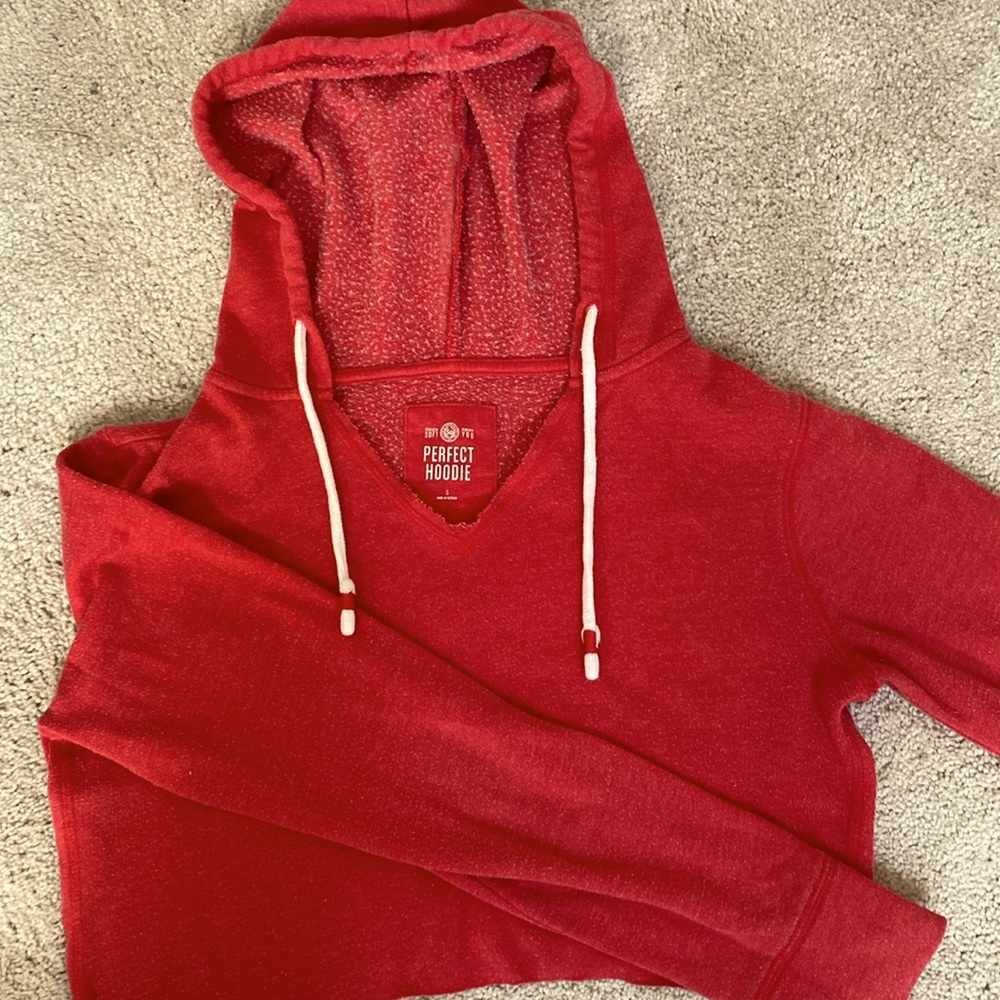 Red Perfect Cropped Hoodie (super cute!!)